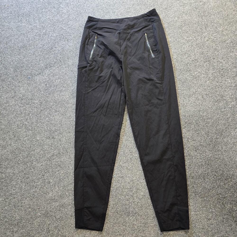 Athleta Pants Womens 4 Tall Black Taper Zippers Stretch Athletic Casual Capsule